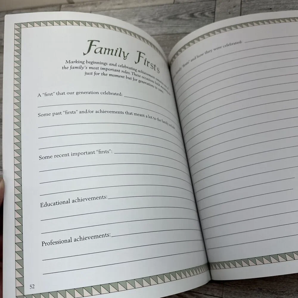 Our Family Tree A Keepsake Book Genealogy History Memory Record Book New Seasons